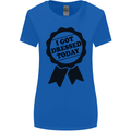 I Got Dressed Today Antisocial Funny Gamer Womens Wider Cut T-Shirt Royal Blue