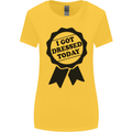 I Got Dressed Today Antisocial Funny Gamer Womens Wider Cut T-Shirt Yellow