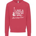 I Got a Guitar for My Wife Funny Guitarist Mens Sweatshirt Jumper Heliconia