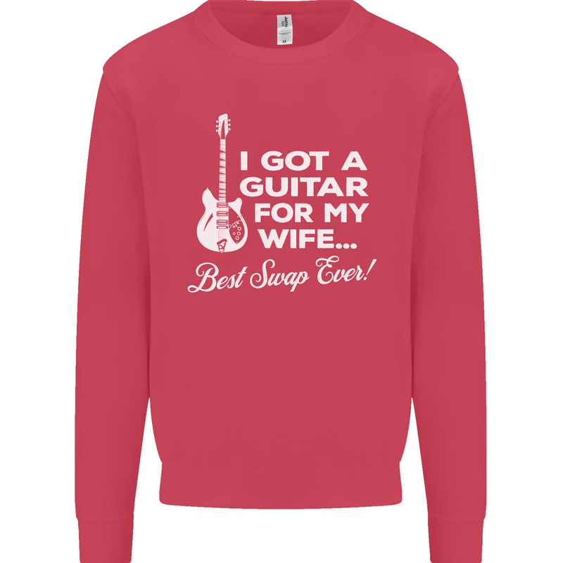 I Got a Guitar for My Wife Funny Guitarist Mens Sweatshirt Jumper Heliconia
