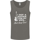 I Got a Guitar for My Wife Funny Guitarist Mens Vest Tank Top Charcoal