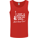 I Got a Guitar for My Wife Funny Guitarist Mens Vest Tank Top Red