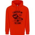 I Grew up on the Gamer Funny Gaming Childrens Kids Hoodie Bright Red