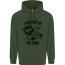 I Grew up on the Gamer Funny Gaming Childrens Kids Hoodie Forest Green