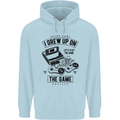 I Grew up on the Gamer Funny Gaming Childrens Kids Hoodie Light Blue