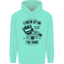 I Grew up on the Gamer Funny Gaming Childrens Kids Hoodie Peppermint