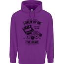 I Grew up on the Gamer Funny Gaming Childrens Kids Hoodie Purple