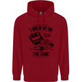 I Grew up on the Gamer Funny Gaming Childrens Kids Hoodie Red