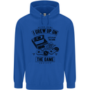 I Grew up on the Gamer Funny Gaming Childrens Kids Hoodie Royal Blue