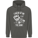 I Grew up on the Gamer Funny Gaming Childrens Kids Hoodie Storm Grey