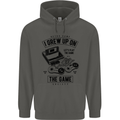 I Grew up on the Gamer Funny Gaming Childrens Kids Hoodie Storm Grey