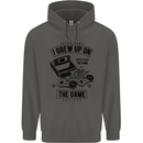 I Grew up on the Gamer Funny Gaming Childrens Kids Hoodie Storm Grey