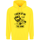 I Grew up on the Gamer Funny Gaming Childrens Kids Hoodie Yellow