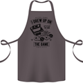 I Grew up on the Gamer Funny Gaming Cotton Apron 100% Organic Dark Grey