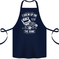 I Grew up on the Gamer Funny Gaming Cotton Apron 100% Organic Navy Blue