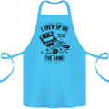 I Grew up on the Gamer Funny Gaming Cotton Apron 100% Organic Turquoise