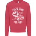 I Grew up on the Gamer Funny Gaming Kids Sweatshirt Jumper Heliconia