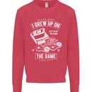 I Grew up on the Gamer Funny Gaming Kids Sweatshirt Jumper Heliconia