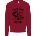 I Grew up on the Gamer Funny Gaming Kids Sweatshirt Jumper Red
