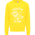I Grew up on the Gamer Funny Gaming Kids Sweatshirt Jumper Yellow
