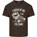 I Grew up on the Gamer Funny Gaming Kids T-Shirt Childrens Chocolate