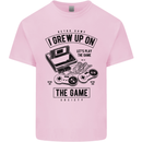I Grew up on the Gamer Funny Gaming Kids T-Shirt Childrens Light Pink