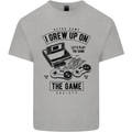 I Grew up on the Gamer Funny Gaming Kids T-Shirt Childrens Sports Grey