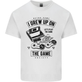 I Grew up on the Gamer Funny Gaming Kids T-Shirt Childrens White