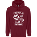I Grew up on the Gamer Funny Gaming Mens 80% Cotton Hoodie Maroon