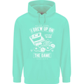 I Grew up on the Gamer Funny Gaming Mens 80% Cotton Hoodie Peppermint