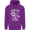 I Grew up on the Gamer Funny Gaming Mens 80% Cotton Hoodie Purple