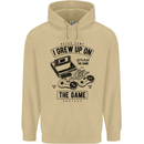 I Grew up on the Gamer Funny Gaming Mens 80% Cotton Hoodie Sand