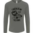 I Grew up on the Gamer Funny Gaming Mens Long Sleeve T-Shirt Charcoal