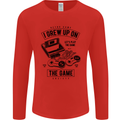 I Grew up on the Gamer Funny Gaming Mens Long Sleeve T-Shirt Red