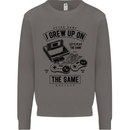 I Grew up on the Gamer Funny Gaming Mens Sweatshirt Jumper Charcoal