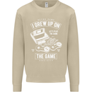 I Grew up on the Gamer Funny Gaming Mens Sweatshirt Jumper Sand