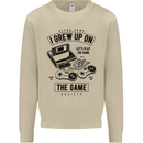 I Grew up on the Gamer Funny Gaming Mens Sweatshirt Jumper Sand
