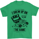 I Grew up on the Gamer Funny Gaming Mens T-Shirt Cotton Gildan Irish Green