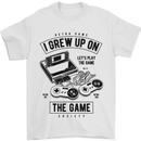 I Grew up on the Gamer Funny Gaming Mens T-Shirt Cotton Gildan White