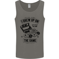 I Grew up on the Gamer Funny Gaming Mens Vest Tank Top Charcoal