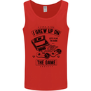 I Grew up on the Gamer Funny Gaming Mens Vest Tank Top Red