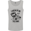 I Grew up on the Gamer Funny Gaming Mens Vest Tank Top Sports Grey
