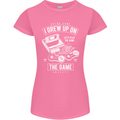 I Grew up on the Gamer Funny Gaming Womens Petite Cut T-Shirt Azalea