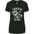 I Grew up on the Gamer Funny Gaming Womens Wider Cut T-Shirt Black