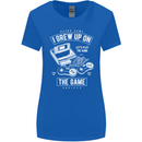 I Grew up on the Gamer Funny Gaming Womens Wider Cut T-Shirt Royal Blue