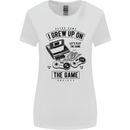 I Grew up on the Gamer Funny Gaming Womens Wider Cut T-Shirt White