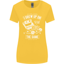 I Grew up on the Gamer Funny Gaming Womens Wider Cut T-Shirt Yellow