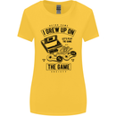 I Grew up on the Gamer Funny Gaming Womens Wider Cut T-Shirt Yellow