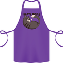 I Hate Dogs Funny Cat Lover Cotton Apron 100% Organic Purple