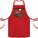 I Hate Dogs Funny Cat Lover Cotton Apron 100% Organic Red